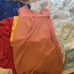 WINDSOR CORAL PINK BODYCON DRESS